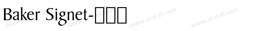 Baker Signet字体转换